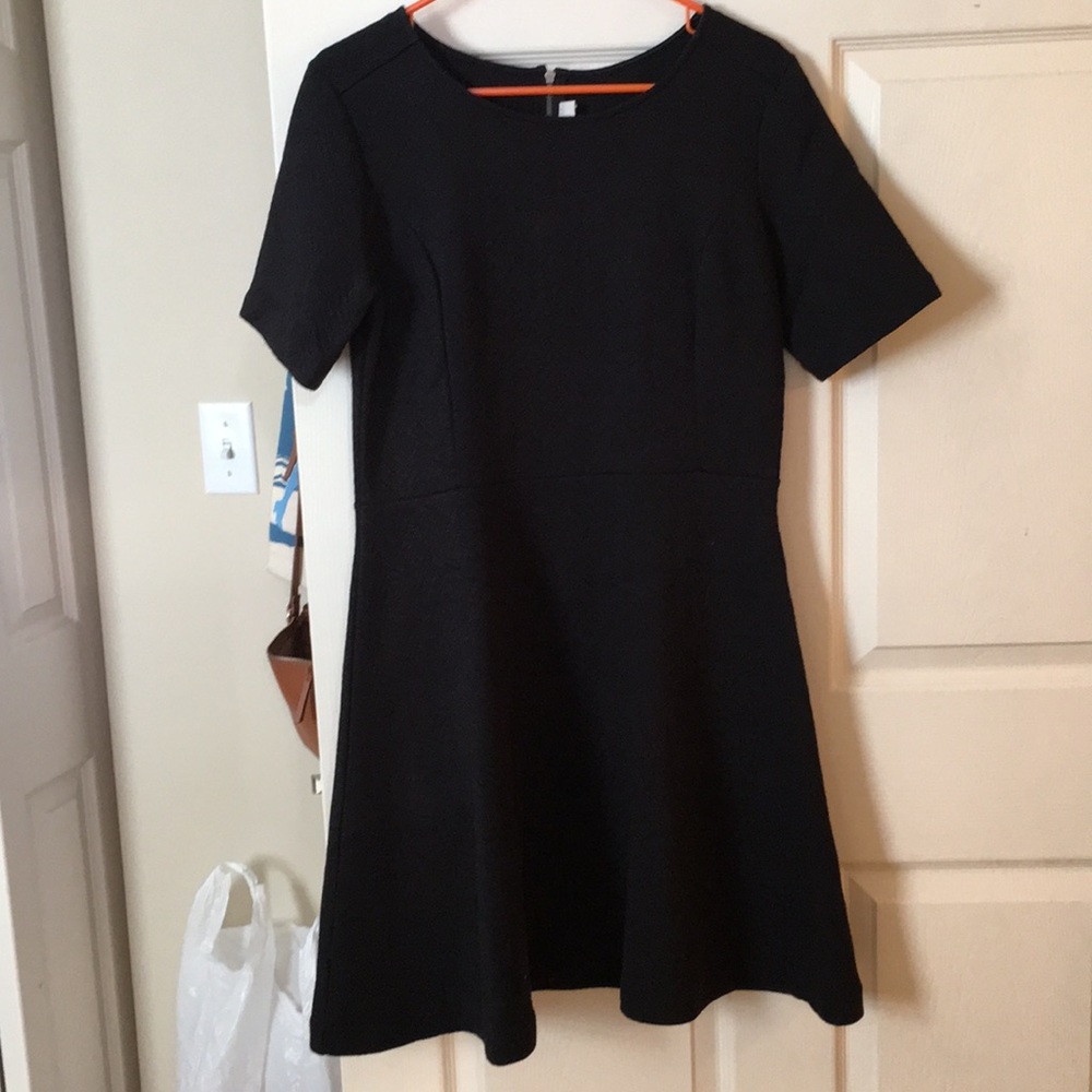 Loft Black Chevron Dress